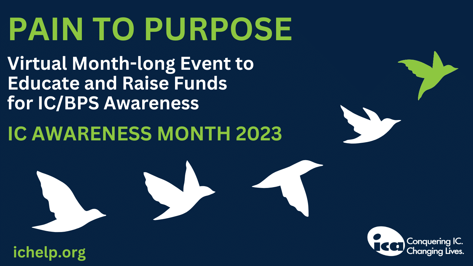 IC Awareness Month 2023 Logo(5) Pain to Purpose